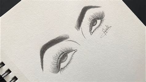 Eye Rolling Back Drawing