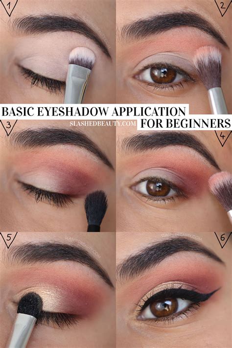 Eye shadow application for glam looks