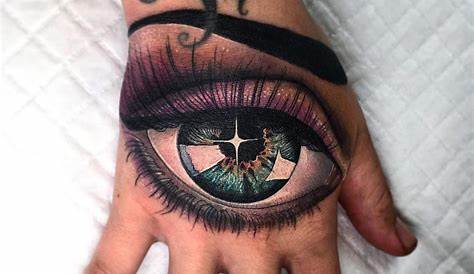 Eyeball Hand Tattoo Eye Piece