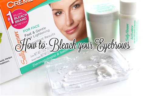 Eyebrows Bleaching Meaning