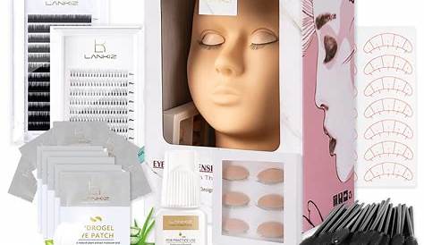 Eyelash Extension Starter Kit With Mannequin Lash Set Make Up