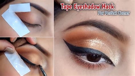Eyeshadow Tape Trick