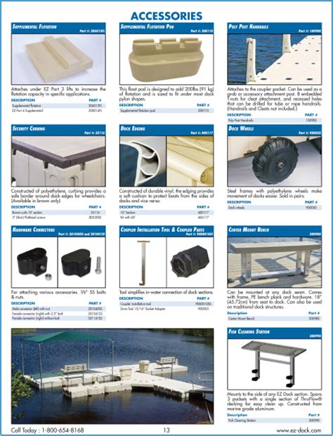 Ez Dock Catalog