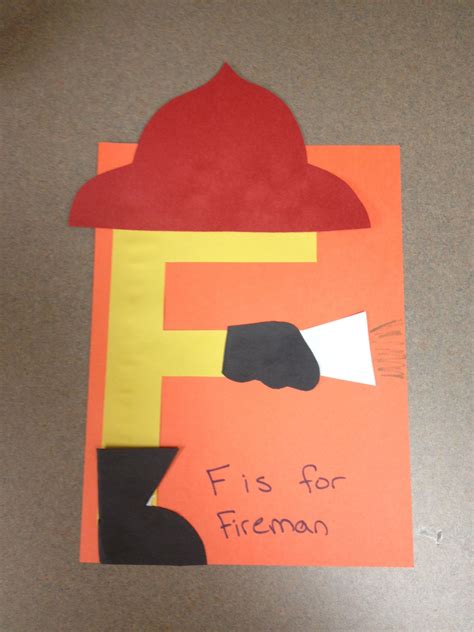 F Is For Firefighter Craft