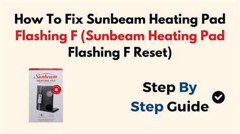 F On Sunbeam Heating Pad