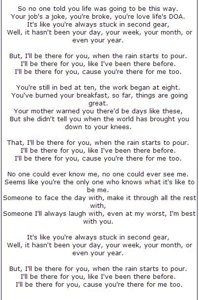 Friendship Song Lyrics Quotes. QuotesGram