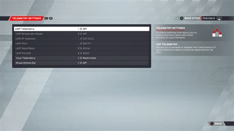 F1 2022 Game Telemetry