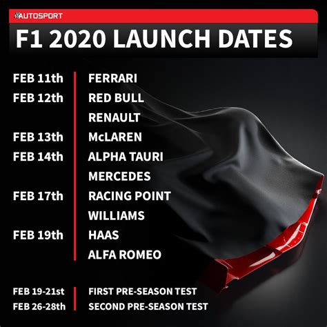 f1 livery release schedule