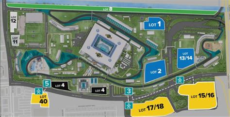 f1 miami parking map