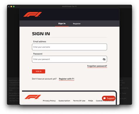 f1 pro tv login