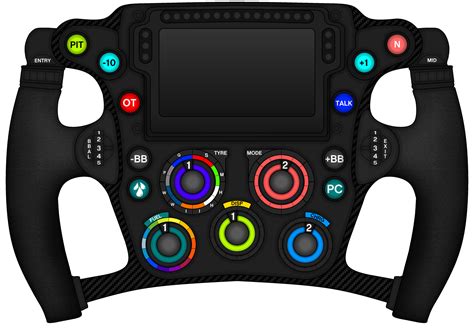 F1 Steering Wheel Drawing