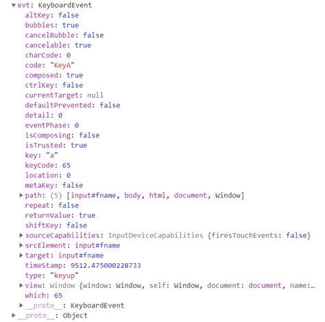 f12 key code in javascript