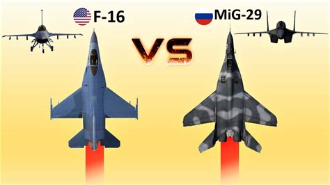 f16 fighter vs mig 29