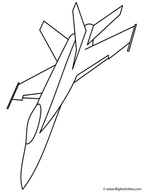 f18 fighter jet coloring pages