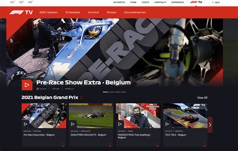 f1tv not showing live