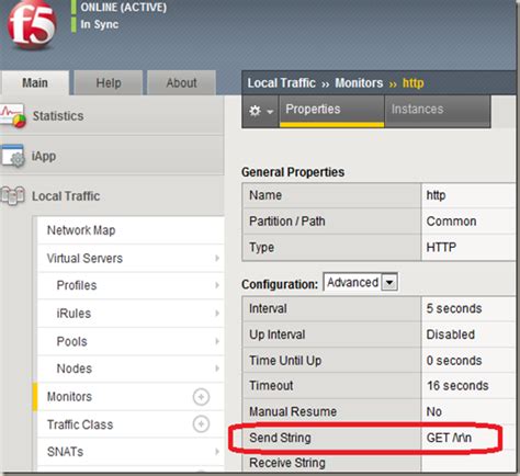 F5 Http Get Health Monitor
