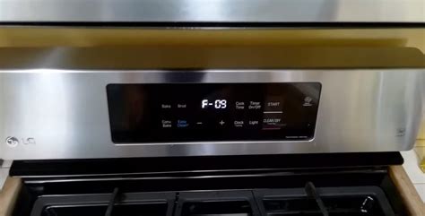 F9 Code On Lg Gas Range