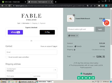 fable england discount code