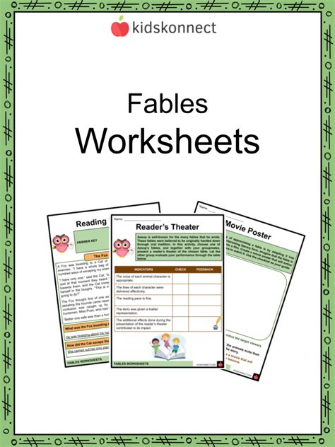 Fable Printable Worksheets