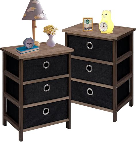 Fabric Bin Nightstand