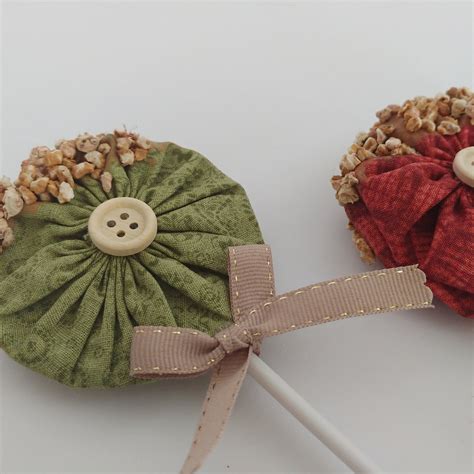 fabric lollipops