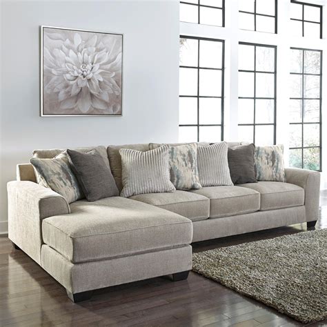 Walnew Modern Linen Fabric LShaped Small Space Sectional Sofa with