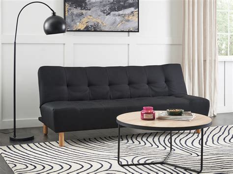 Fabric Sofa Bed Black