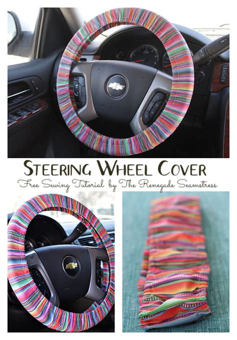 Fabric Steering Wheel Cover Pattern