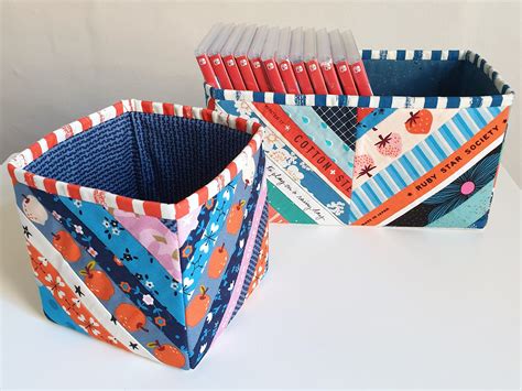 Fabric Storage Boxes Pattern