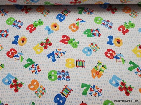 fabric with numbers