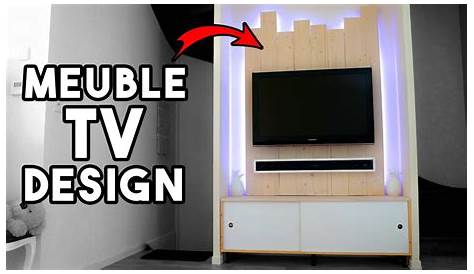 Fabriquer Un Meuble Cache Tv tv design Bricolage Diy Chadichabib Dans
