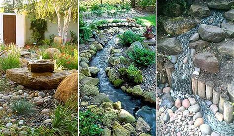 How to Install a Dry Creek Bed Rain garden design, Rock garden