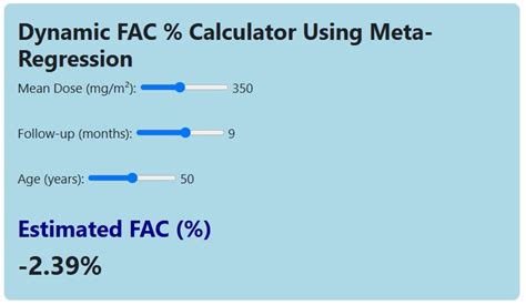 fac calculator