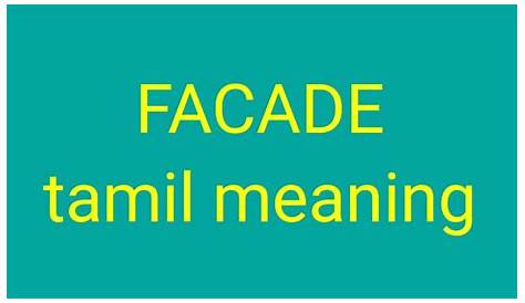 Facade Meaning In Tamil Face Pack For Pimples And Black Marks பருக்களும்