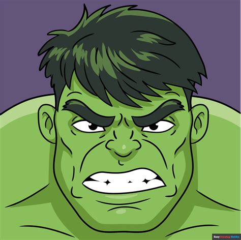 Face Drawing Hulk