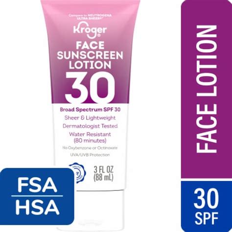 Face Kroger Sunscreen
