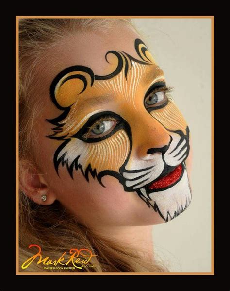 face painting lion face