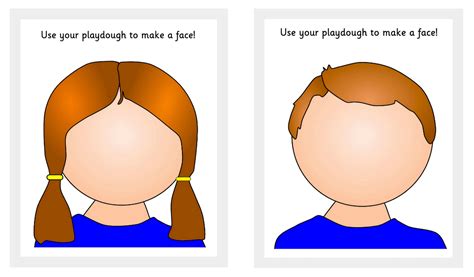 Face Playdough Mats Printable