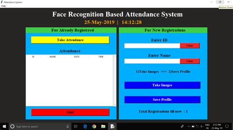 Face Recognition Attendance System Python
