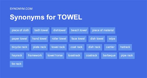 Face Towel Synonyms