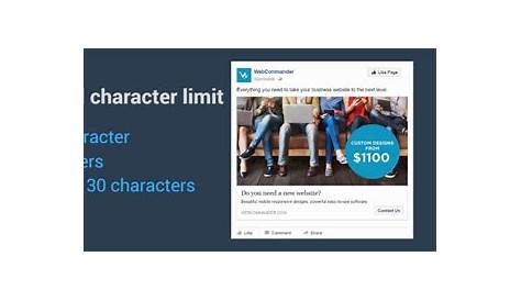 How Many Characters Is Allowed In Facebook Ads Manager? We've Got You.