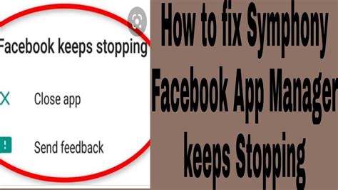 Verizon App Manager Keeps Stopping / Facebook Keeps Stopping App