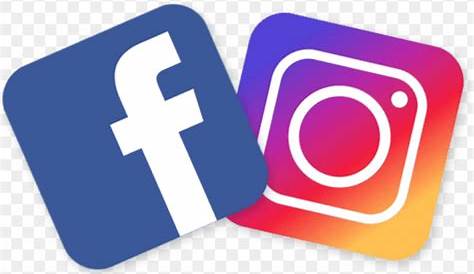 Facebook And Instagram Logo Png - Facebook Instagram Logo Png - 586x347