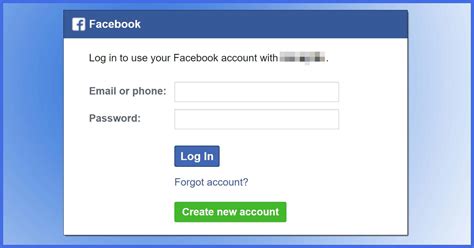 Facebook Account site