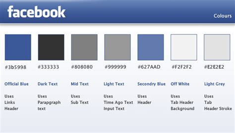 Facebook Background Color Code