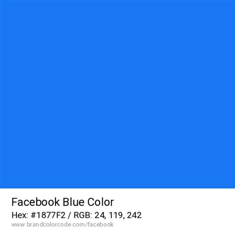 Facebook Blue Color Code