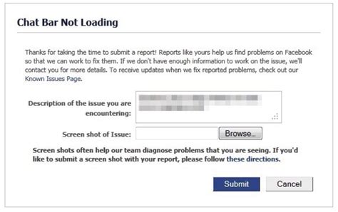 facebook chat not loading browser