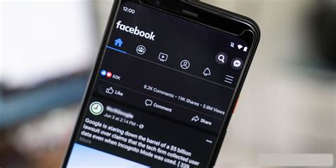 Facebook Dark Mode Tab S7