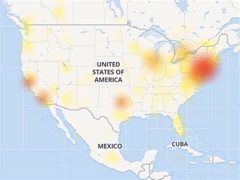 facebook down outage map