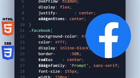 facebook icon for html code